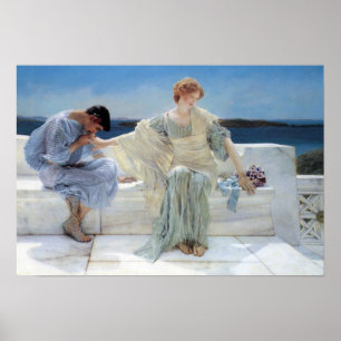Poster Ask Me No More par Sir Lawrence Alma Tadema