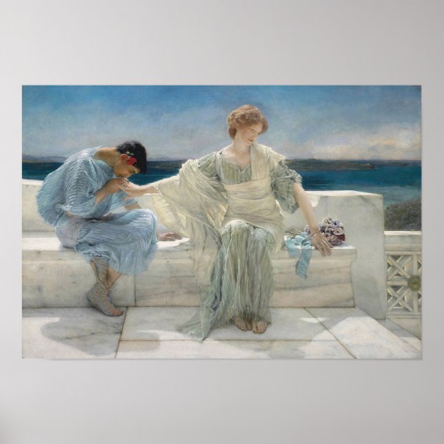 Poster Ask Me No More par Sir Lawrence Alma-Tadema (Devant)