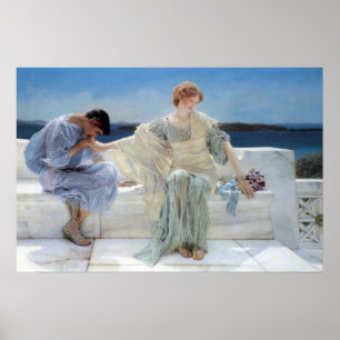 Poster Ask Me No More par Sir Lawrence Alma Tadema