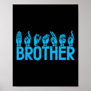 Poster ASL Brother American Sign Language Sensibilisation