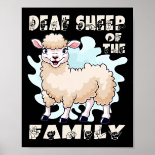 Poster ASL gestes main Hand signe langue perte d'audition