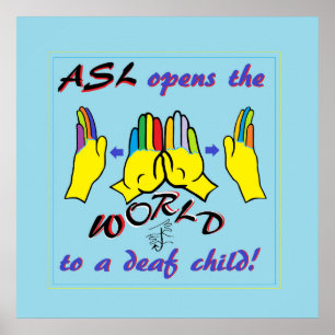 Poster ASL ouvre le monde