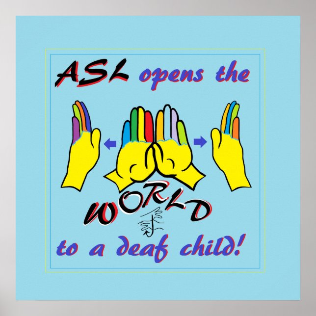 Poster ASL ouvre le monde (Devant)