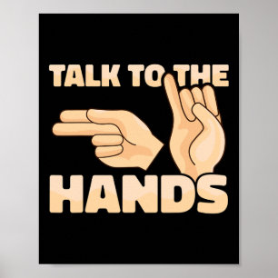 Poster Asl Parler aux mains American Sign Language 2