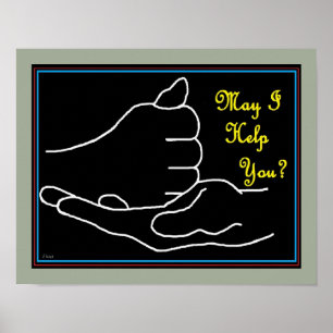 Poster ASL Puis-Je Vous Aider ?