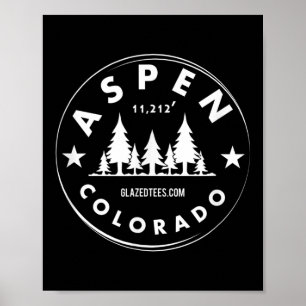 Poster Aspen Colorado - Grande Forêt de Montagne