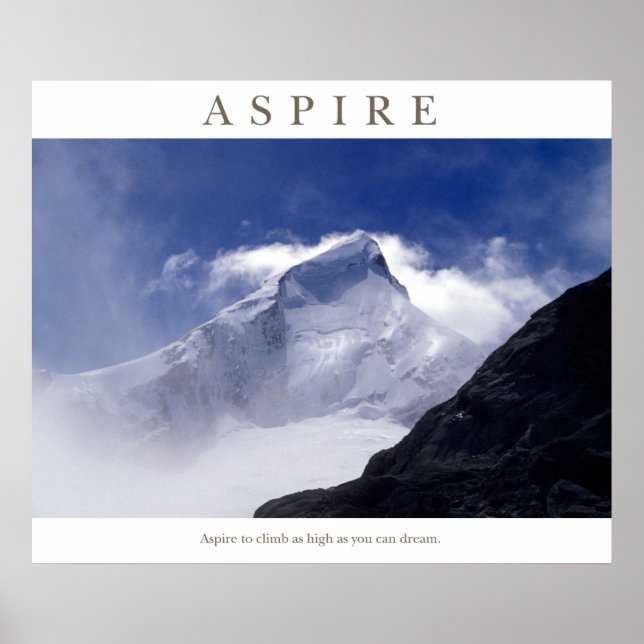 Poster Aspire - Mt Aspirant (Devant)