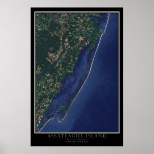 Poster Assateague Island National Seashore De L'Espace