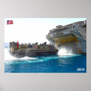 POSTER ASSAUT DE PLAGE - LCAC-36