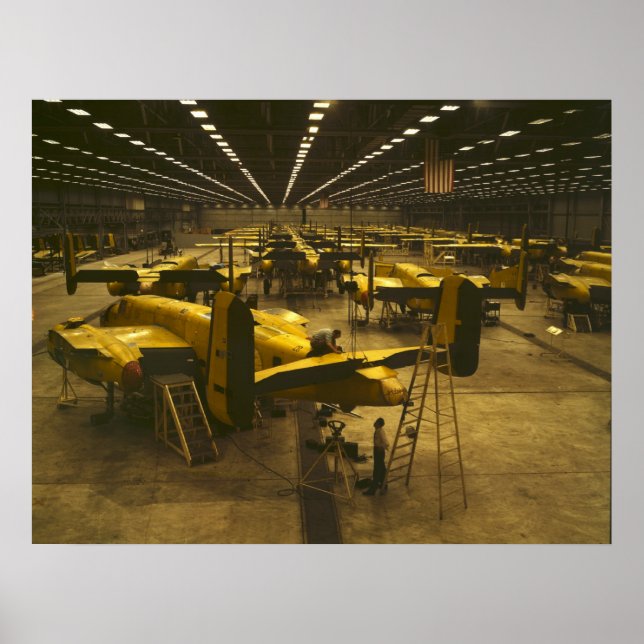 Poster Assemblage des bombardiers B-25 (Devant)