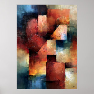 Poster Assemblage Shibui Terracotta Art inspiré du Japon
