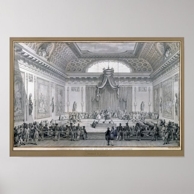Poster Assemblée des Notables présidée par Louis (Devant)