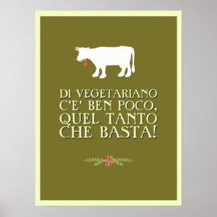 Poster Assez végétarien