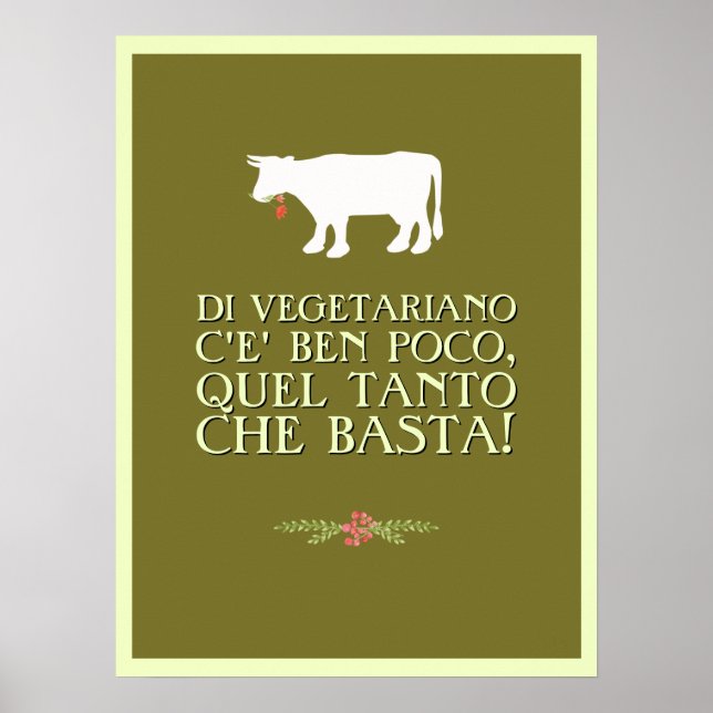 Poster Assez végétarien (Devant)