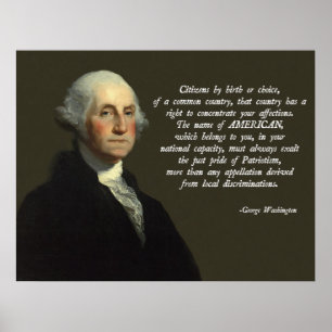 Poster Assimilation de George Washington