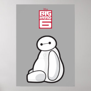 Poster Assis Baymax Sideways