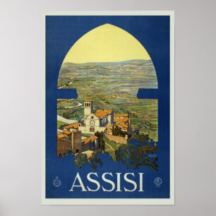 Poster Assisi Pérouse Italie