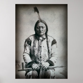 POSTER ASSISTANCE BULL LAKOTA CHEF 1884