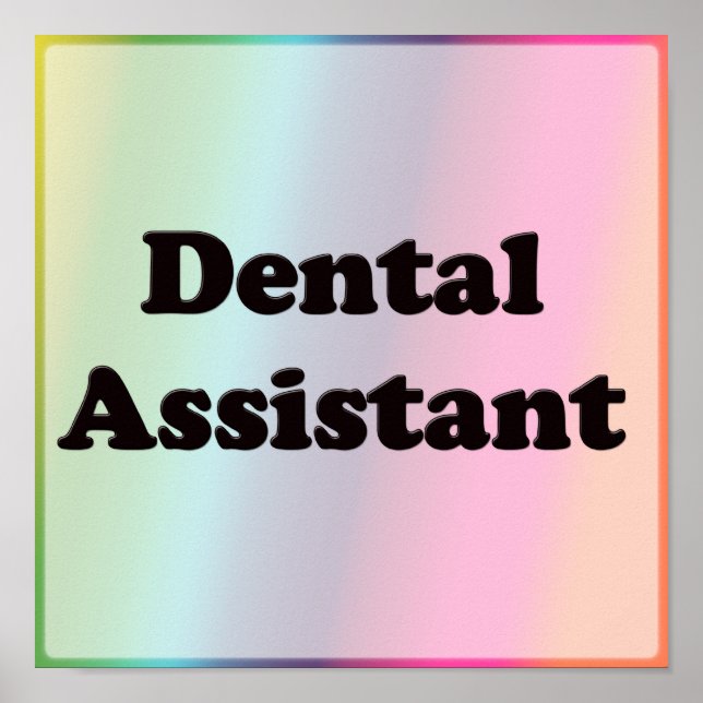 Poster Assistant dentaire (Devant)
