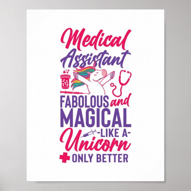 Poster Assistant Médicale Cma Assistant Médicale Fabrique (Devant)