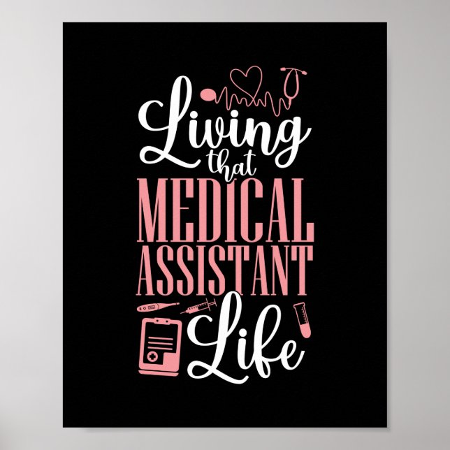 Poster Assistant Médicale Cma Vivant Ce Médicale (Devant)