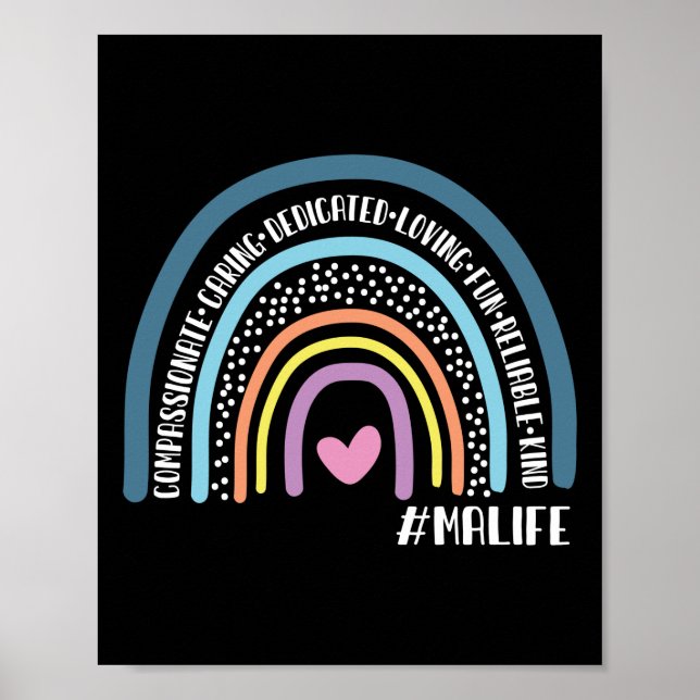 Poster Assistant Médicale Soins de compassion Dédié (Devant)