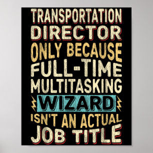 Poster Assistant Multitâche du directeur de transport amu