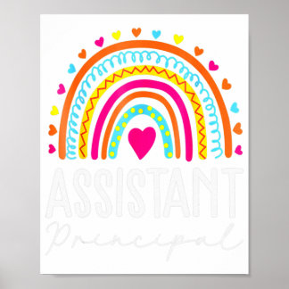 Poster Assistant Principal Rainbow Heart Titre du travail