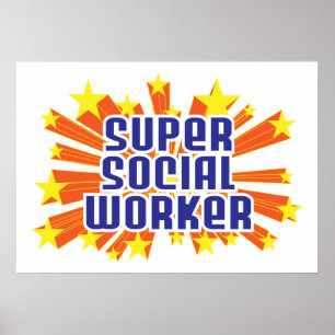 Poster Assistant social superbe