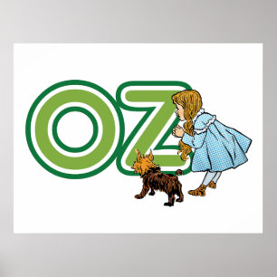 Poster Assistant Vintage d'Oz Dorothy Toto avec de grande