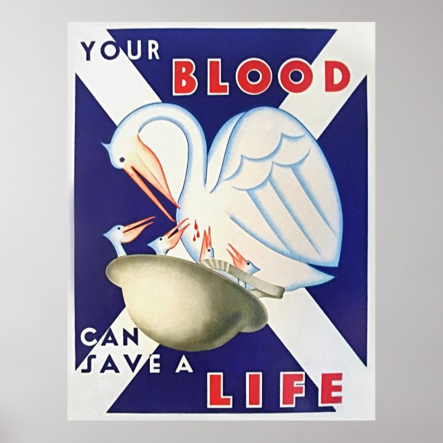 Poster Association nationale écossaise de transfusion san (Devant)