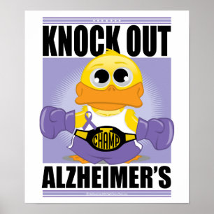 Poster Assommez la maladie d'Alzheimer