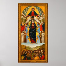 Assomption vintage de la Vierge aux anges