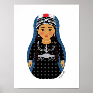 Poster assyrien Matryoshka