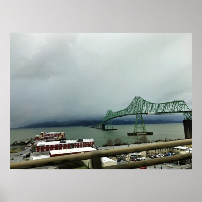 Poster Astoria-Megler Bridge, Astoria (Devant)