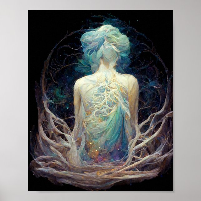 Poster Astral Ganglia 3 Imaginaire Science Fiction Art (Devant)