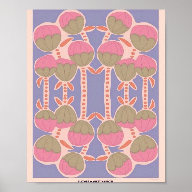 Poster Astrid Wilson Flower Market Nairobi (Devant)