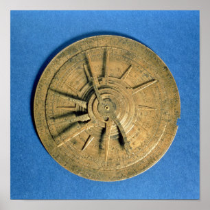 Poster Astrolabe pour le calcul des horoscopes, européenn