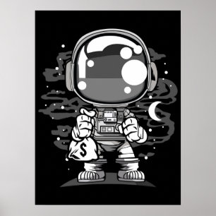 Poster Astronaut Chibi
