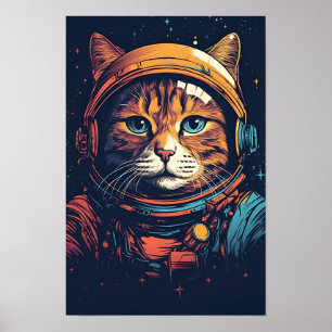 Poster Astronaut de chat