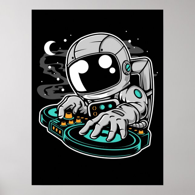 Poster Astronaut DJ (Devant)