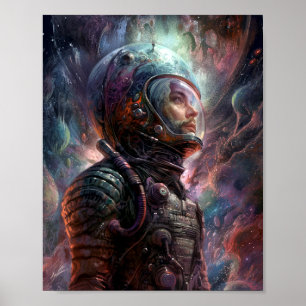 Poster Astronaut Science-Fiction Art