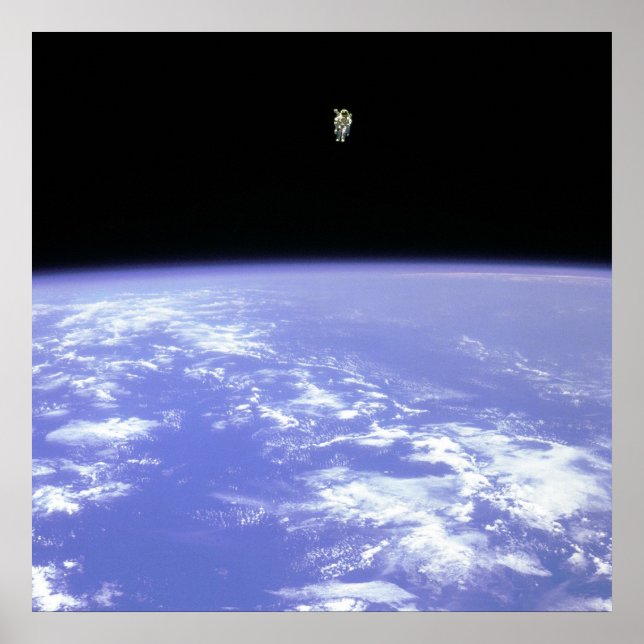 Poster Astronaut volant libre (Devant)