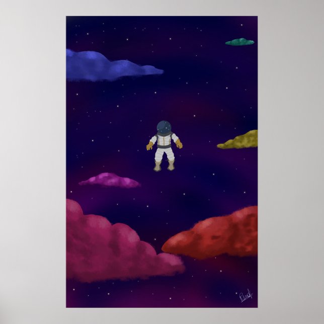 Poster Astronauta a deriva (Devant)