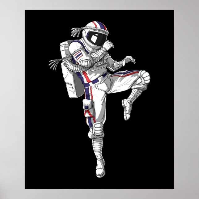 Poster Astronaute de Muay (Devant)
