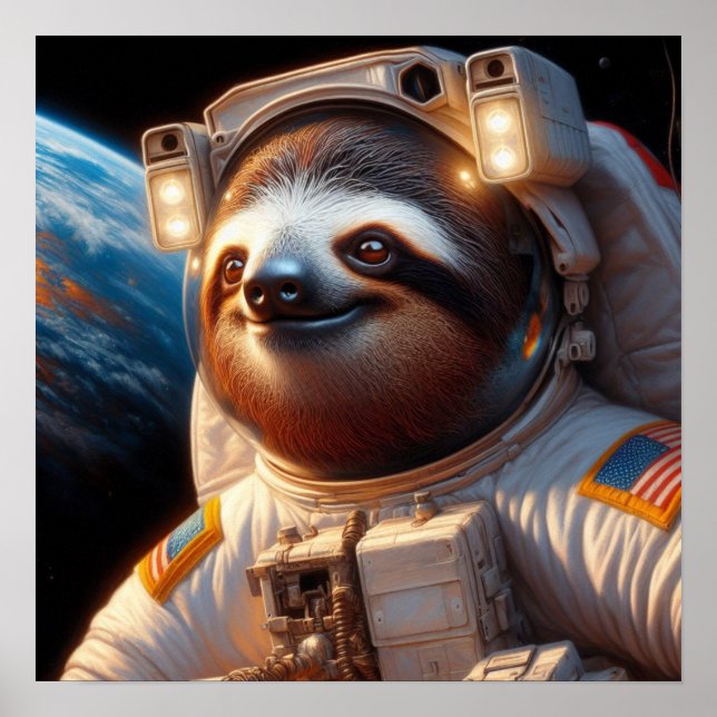 Poster Astronaute de Sloth (Devant)