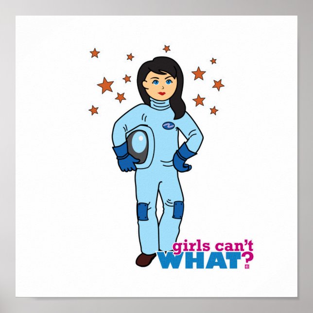 Poster Astronaute-fille 2 (Devant)