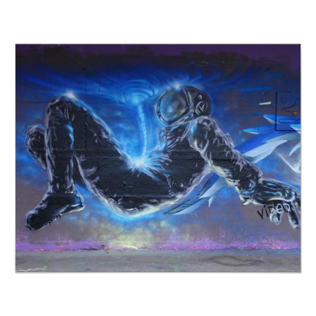 Poster Astronaute flottant (Devant)