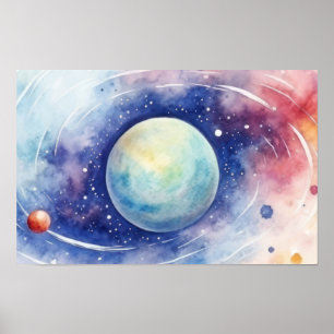 Poster Astronomie univers nébuleuse. PETIT