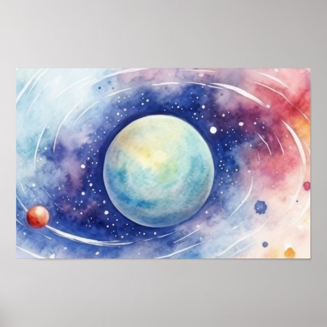 Poster Astronomie univers nébuleuse. PETIT (Devant)